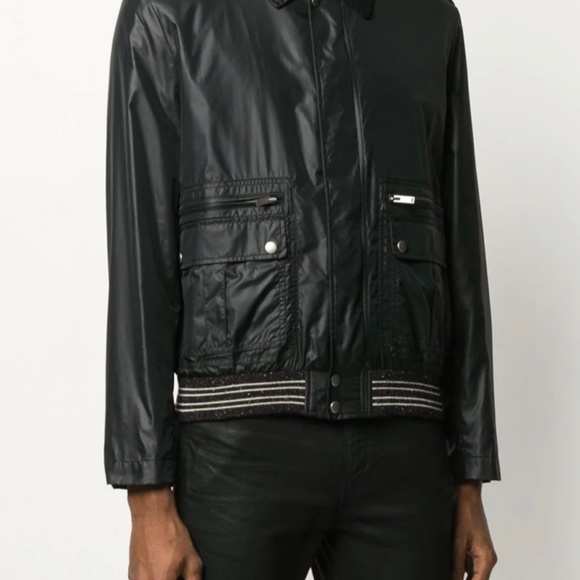 SOLD………….NEW (NO TAGS) SAINT LAURENT COLLARED BOMBER Sz 48 - Picture 5 of 7